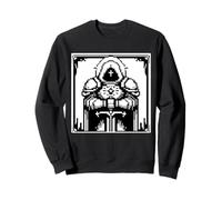 Paladin Knight Pixel art 8 16 Bit Artwork Gamer Vintage RPG Sweatshirt