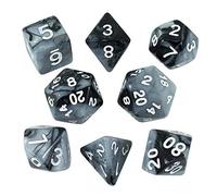 Paladin Roleplaying Magenta and Black Dice - Expanded DnD Set With Extra D20 - 'Claws Of Darkness'