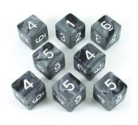 Paladin Roleplaying Marble D6 Dice Set (Claws Of Darkness)
