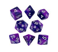 Paladin Roleplaying Purple and Indigo Dice - Expanded DnD Set with Extra D20 - 'Purple Worm'