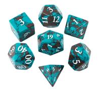 Paladin Roleplaying Stone DnD Dice - Full RPG Set (Lightning Stone)