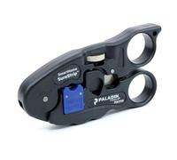 Paladin Tools PA1119 UTP/Coax Cable Stripper & Cutter - RG6, RG6 Quad, RG59 Coax, CAT5, CAT5E, CAT6, UTP/STP (2023 Model)