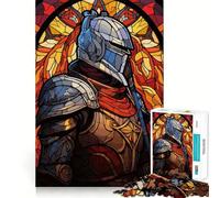 Paladin Warrior Glass 1000 Piece Jigsaw Puzzles for Adults Jigsaw Enhance Memory Gentle Leisure Firm Cut (50x75cm)