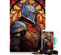 Paladin Warrior Glass Jigsaw Puzzles for Adults1000 Piece Strengthen Memory Home Activity Clean Edge Festive Gift (38x52cm)