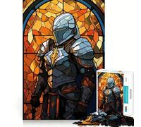 Paladin Warrior Glass Jigsaw Puzzles for Adults1000 Pieces Recall Upgrade Peaceful Time Tight Cut Santa Wish List (50x75cm)