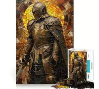 Paladin Warrior Mosaic Jigsaw Puzzles for Teenagers 1000 Pieces Intellect Toy Indoor Fun Quality Cut Creative Gift (38x26cm)