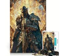 Paladin Warrior Mosaic Jigsaw Puzzles1000 Pieces Mind Skill Toy Soothing Play Precision Cut Art Collection Piece (38x26cm)