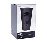 Paladone 007 James Bond Black Drinking Glass, 450ml