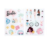 Barbie Wall Decals - Officially Licensed Personalised Kids' Room Wall Stickers, Reusable Playroom, Includes Iconic Friends, Letters, Clothing, and Accessories, Girls Bedroom Decor | Paladone