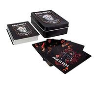 Paladone Call of Duty Black Ops 4 Playing Cards Cod Logos and Emblem, Includes Embossed Premium Metal Storage Tin, Plastic Coated