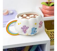 Care Bears Paladone Cloud Shaped Mug with Rainbow Handle - Officially Licensed 450ml Ceramic Coffee Cup for Hot Drinks, Tea, Hot Chocolate - Cute Collectible for Retro Pop Culture Fans