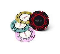Paladone Casino Royale Poker Chip Coasters, Officially Licensed James Bond 007 Merchandise
