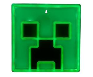 Paladone Creeper Iconic LED Wall-Mountable Light Officially Licensed Minecraft Room Decor for Boys and Girls, Gamer Night Light in Vibrant Green