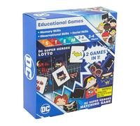 Paladone DC Comics Super Heroes Matching Game, 2 Games in 1, Officially Licensed DC Comics Merchandise, Gift for Kids, Men