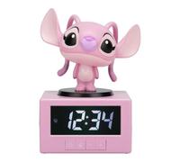 Paladone Disney Angel Alarm Clock with Lamp, 4.7 inch, Pink