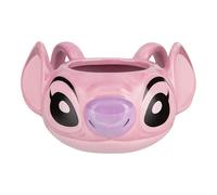 Paladone Disney Angel Shaped Ceramic Coffee Mug 450ml - Officially Licensed Lilo & Stitch Merchandise - 3D Novelty Drinkware for Hot Drinks, Tea, Hot Chocolate