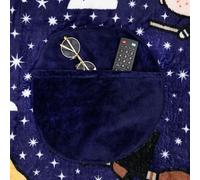 Harry Potter 2-in-1 Cushion Blanket - Officially Licensed Harry Potter Travel Blanket, Foldable Soft Fluffy Throw, Compact Design for Living Room or Bedroom Decor, 120cm X 150cm| Paladone