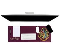 Paladone Harry Potter Hogwarts Crest Desk Mat 40cm x 80 cm, Office Desk Blotter Laptop Mat for Office and Home, Gray, One Size
