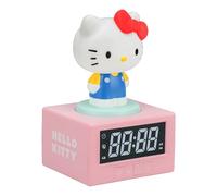 Paladone Hello Kitty Digital Alarm Clock with Night Light & Music - Officially Licensed Sanrio Bedroom Décor for Kids, Teens & Adults, Battery Powered, Cute Kawaii Gift, Pop Culture Merchandise