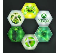 Paladone Hexagon LED Lights, Xbox Free Standing or Wall Mountable Customizable Game Room Decor Lighting with Remote-Controlled Light Phasing and Music Reactive Modes