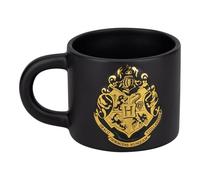 Paladone Hogwarts Crest Embossed Mug, Black & Gold Foil Officially Licensed Harry Potter 400ml Large Coffee Cup for Tea & Hot Chocolate, Merchandise & Gifts for Fans
