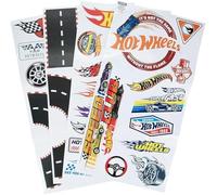 Paladone Hot Wheels Wall Stickers Officially Licensed Kids Room Wall Decals, Reusable Toy Car Track, Playroom Wall Sticker Decorations, Speedway Roads Bedroom Decor for Boys & Girls