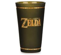 Paladone Hyrule Crest Glass, The Legend of Zelda Tumbler 450 ml, Zelda Hyrule Crest Glass,