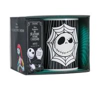 Paladone Jack Skellington Glow in the Dark Mug - Officially Licensed Disney Collectible Gift for Nightmare Before Christmas Fans, Ceramic Tea Cup, 300 ml (10 fl oz)