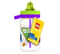 Paladone LEGO® Alien Bottle Buddy, Officially Licensed LEGO® Merchandise | Twist-to-Pop Straw, 550ml Capacity, Alien Character Design, Portable Drinks Bottle