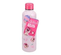 Paladone Lotso Pink Metal Water Bottle with Screw-Top Lid Reusable Stainless Steel 500ml, Officially Licensed Disney Pixar Toy Story Merchandise for Kids, Teens, Adults, School, Work