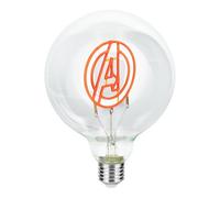 Paladone Marvel Avengers Decorative LED Neon E27 Screw Bulb - Add to Any Edison Compatible Lamp, Officially Licensed Superhero Collectible Gift, for Bedrooms & Homes, Red