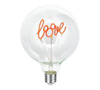 Paladone Mickey Mouse Love Decorative LED Neon E27 Screw Bulb - Add to Any Edison Compatible Lamp, Officially Licensed Disney Collectible Gift, for Bedrooms & Homes, Red