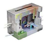 Paladone Minecraft 3D Construction Kit, 40-Piece Underground Cavern Scene, No Glue or Scissors Required, Officially Licensed