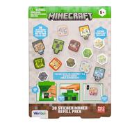 Minecraft 3D Sticker Maker Refill Pack, Make 30+ Shaker Stickers with Gems, Sprinkles & Backgrounds, Compatible with Minecraft Sticker Maker (Sold Separately), Fun Craft Kit for Kids | Paladone
