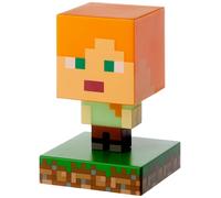 Minecraft Alex Icon Light - Officially Licensed Minecraft Gift for Gamers, Battery Powered Night Light | Paladone