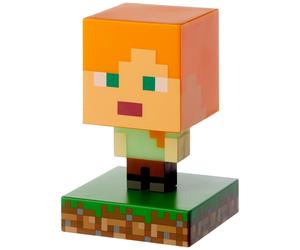 Paladone Minecraft Alex Icon Light BDP Mini Night Lamp Fun Pixelated Super Brigh