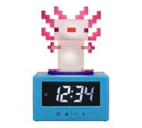 Paladone Minecraft Axolotl Digital Alarm Clock with Night Light Function, Officially Licensed Gaming & Bedroom Décor Gift for Kids & Teens