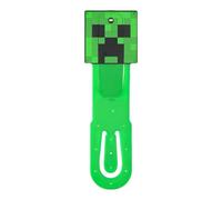Paladone Minecraft Creeper Clip-On LED Reading Light & Bookmark, Officially Licensed Gifts for Gamers, Book Accessories for Pop Culture Fans, Kids, Teens, Adults, Battery Powered Mini Lamp