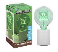 Paladone Minecraft Creeper Decorative LED Neon Bulb Lamp - E27 Glass Lightbulb, Officially Licensed Gamer Gift, Perfect for Bedrooms, Homes, Gaming Room Decor, Green
