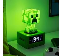 Paladone Minecraft Creeper Icon Alarm Clock - Creeper Glow Mode - Battery Powere