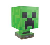Paladone Minecraft Creeper Icon Lamp - Battery Operated - Portable One Size, Multicolored