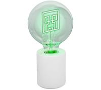 Paladone Minecraft Creeper Decorative LED Neon Bulb Lamp - E27 Glass Lightbulb, Officially Licensed Gamer Gift, Perfect for Bedrooms, Homes, Gaming Room Decor, Green