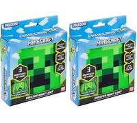 Paladone Minecraft Creeper Night Light, Night Sensor Function, Portable, Adhesive Backing for Wall Placement, Officially Licensed Gift and Bedroom Decor Fans (Pack of 2)