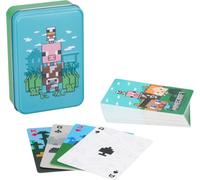Minecraft Official Licensed Animal Playing Cards Tin, Standard Card Game Deck for Boys and Girls, Gamer Gift Set and Merchandise | Paladone