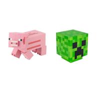 Paladone Minecraft Pig Bank 19cm-Officially Licensed Merchandise, Pink & Minecra