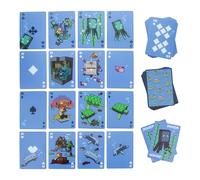 Minecraft Waterproof Playing Cards with Embossed Storage Case Officially Licensed Standard Deck with Featured Characters, Toys and Gifts for Boys Gamers | Paladone