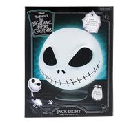 Paladone Nightmare Before Christmas Mask Light | Officially Licensed Disney Merchandise | Novelty USB & Battery Powered Desk & Wall Mountable Spooky Decor Movie Gift, Jack, White