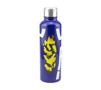 Paladone My Hero Academia Metal Water Bottle for Hot and Cold Drinks, Blue, Yellow and White, 7 x 7 x 24 cm