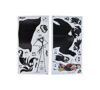 Nightmare Before Christmas Wall Decals - Officially Licensed Disney Merchandise, 40 Unique Spooky Vinyl Stickers to Customise Your Walls, Easily Removable and Glow in The Dark | Paladone