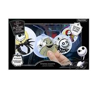 Nightmare Before Christmas String Lights - Officially Licensed Disney Fairy Lights with Glow in The Dark Jack Skellington Stickers, Spooky Bedroom Decor | Paladone